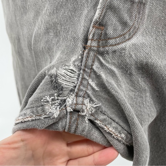 Levi’s Men’s Straight Fit Jeans Gray Distressed Splatter 100% Cotton 32x32 - Picture 3 of 10